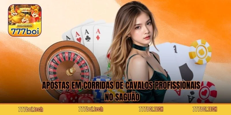 Apostas em corridas de cavalos profissionais no saguão