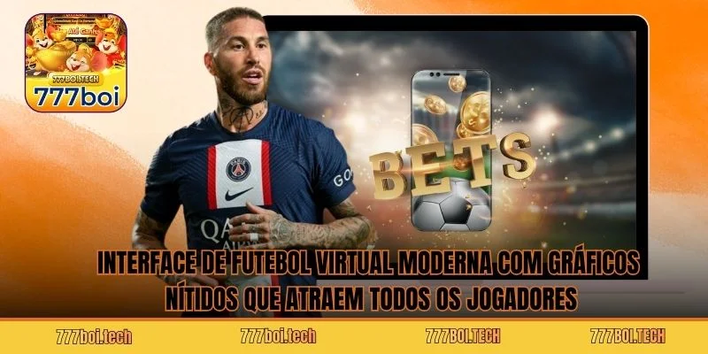 Interface de Futebol Virtual moderna com gráficos nítidos que atraem todos os jogadores